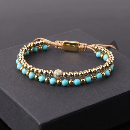 Venus | Bracelet Perle Macramé Élégance & Énergie Naturelle pour femme