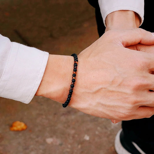 Bracelet minimaliste pierre naturelle tendance ♂️