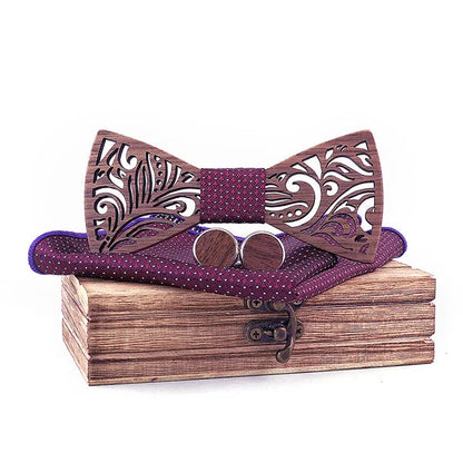 Nœud Papillon en Bois Élégance Naturelle & Raffinement Authentique pour homme