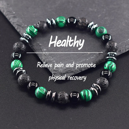 Bracelet de pierre colorée   ♂️♀️