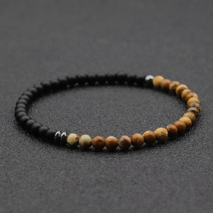 Bracelet minimaliste pierre naturelle ♂️