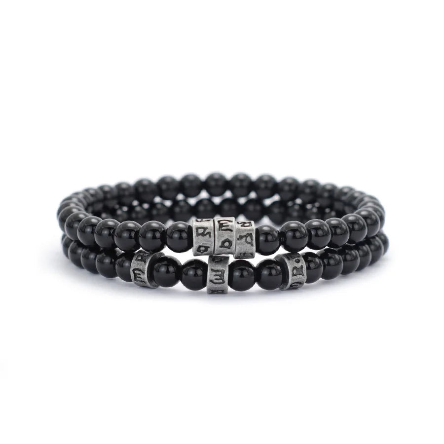 Bracelet lettre mystiques et runes ♂️