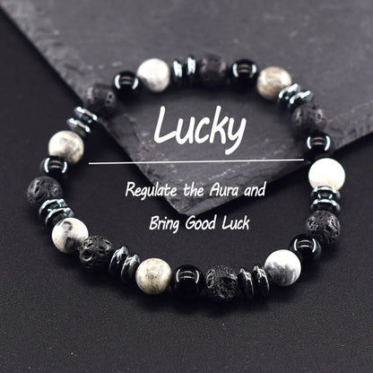 Bracelet de pierre colorée   ♂️♀️