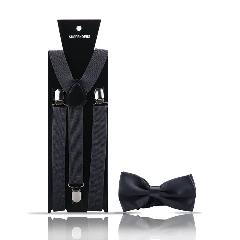 Ensemble 2 Pièces Bretelles et Nœud Papillon